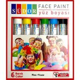 Mey İthalat Sudor YB01 Yüz Boyası, 6 Renk