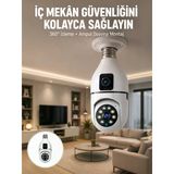 Mey İthalat® Tak Çalıştır Ampul Kamera – Full Hd 1080P Kablosuz Güvenlik Çözümü Yeni Nesil