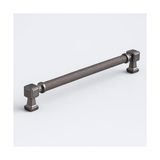 Mey İthalat Talas Soft Füme Renk Metal Kulp 320 mm Tırtıklı Kulpları Mobilya Çekmece Dolap Kulpu Dayanıklı - Çok Renkli - Standart