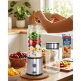 Mey İthalat® Taşınabilir Cam Blender 450 ml 350 ml Çift Hazneli Smoothie Blender