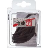 Mey İthalat Tek-Iş 523592 Isi ile Daralan Makaron, Siyah, 3.5 Mm, 2 M