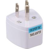 Mey İthalat Tek-Iş 523738 Seyahat Adaptörü Usa Erkek Fişli Universal, Beyaz