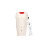 Mey İthalat Termos, Komple 304 L Çelik Beyaz 410 ml Kahve El Kupa CIN398BY - Çok Renkli