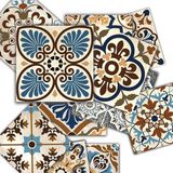 Mey İthalat Tink Kendinden Yapışkanlı Karma Fas Desenli Pvc Karo, Yapışkanlı Fayans Kaplama, Fayans Çıkartması, Zemin Duvar Karosu 10X10 cm (20 Adet/0,20 M2)