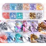 Mey İthalat Tırnak Süsleme Yüki Ince Folyo Glitter Pulları Renkli Nail Art