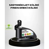 Mey İthalat® Titreşim Sensörlü Alarmlı Motosiklet Disk Kilidi 14Mm Çelik Çift Kilitleme