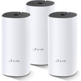 Mey İthalat Tp-Link Deco M4 3-Pack , AC1200 Mbps, Dual-Band, Gigabit Portları, 100 Cihaza Kadar Bağlanılabilirlik, 370 M²'ye Kadar Kapsama, Mobil Uygulama ile Kolay Kurulum, Wi-Fi 5 Mesh Sistemi