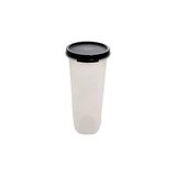 Mey İthalat Tupperware Circular 890 ml Siyah Yumurta Kabı Yuvarlak Kutu Kuru Saklama Stoku Dekorasyon Geri Sihirli Kutu Kahve Pedleri Için