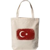 Mey İthalat Türk Bayrağı - Baskılı Bez Omuz Çantası Pinterest Çanta (35X40 Cm)