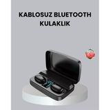 Mey İthalat® Tws A10s Bluetooth 5.0 Kulaklık Powerbank Şarj Kutulu Mini Tasarım