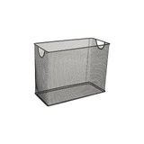 Mey İthalat U Brands Mesh Steel Masaüstü Asma Dosya Tutucu, Mektup Boyutu, 31,5 cm x 24,2 cm x 14 Cm, Siyah - 457U00-06