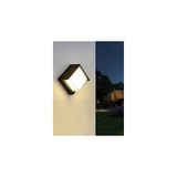 Mey İthalat Ucuz Geldi Modern LED Duvar Aplik, 15W, 1500 Lümen, 3200K, Gün Işığı, IP44, Siyah, Modern Tasarım LED Aplik Iç ve Dış Mekan Duvar Lambası Cata Dominik Gün Işığı Bahçe Duvar Apliği