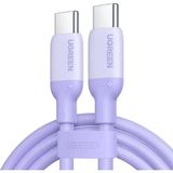 Mey İthalat Ugreen Usb-C 3A/60W Hızlı Şarj Kablosu, 1m, Mor