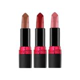 Mey İthalat Ultra Mat Marvellous Mocha, Red Supreme ve Pure Pink Üçlü Ruj Paketi - Çok Renkli