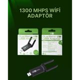 Mey İthalat® Usb 3.0 Wireless Adaptör – 2.4Ghz & 5Ghz Destekli