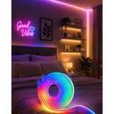 Mey İthalat® Usb Girişli Rgb Neon Şerit Led Tv Oda Masa Dekor Işığı