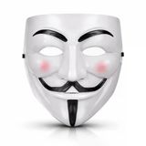 Mey İthalat® V Mask Premium Vendetta Beyaz Maske (Guy Fawkes Stil)