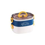 Mey İthalat Vagonlife 1200 ml Iki Kat Üç Bölme Paslanmaz Çelik Bento Lunch Box Yeni Nesil Sefer TASI-ÇATALLIKAŞIK-FFLBOX50251