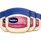 Mey İthalat Vaseline Petroleum Jelly Bebek Cilt Bakımı Koruyucu ve Saf 4 Sayım Kuru Cildi Tedavi Eder ve Bezin Döküntüsünden Şişmiş Cildi Önler Hipoalerjenik ve Ciltte Nazik 13 Oz