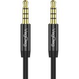 Mey İthalat Veggieg 3.5mm Jack Trrs Hi-Fi Örgülü Aux Mikrofon ve Ses Kablosu 1 Metre