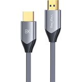 Mey İthalat Veggieg 8k 60Hz 4K 120Hz 48 Gbps Hdr Arc Hdcp Örgülü HDMI 2.1 Kablo 1.5 Metre