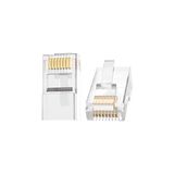 Mey İthalat Veggieg CAT6E RJ45 Jack 8P8C Ethernet Konnektörü Altın Kaplama 102 Adet