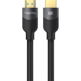 Mey İthalat Veggieg Premium 8k 60Hz 4K 120Hz Hdcp Arc Hdr Örgülü HDMI 2.1 Kablo 5 Metre