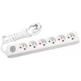 Mey İthalat® Viko Multi-Let Kablolu Grup Priz 6 Lü 2 Metre