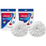 Mey İthalat Vileda Turbo Classic Mop Yedek Başlık, Mikrofiber, Beyaz, 2 Adet