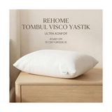 Mey İthalat Visko Relax Yastık 40X60, Tombul Visco Yastık, Tam Ortopedik Latex Bazlı Visco Pillow - 10 cm - Çok Renkli