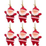 Mey İthalat Waldern Yılbaşı Çam Ağacı Süsü Noel Baba 6'lı 6,5cm