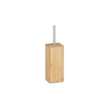 Mey İthalat Wenko Bambu Tuvalet Fırçası Tutucu, Metal, Ahşap, 37,5 x 11 x 11