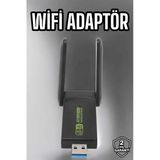 Mey İthalat® Wifi Adaptör Çift Bantlı Kablosuz Wifi Adaptörü