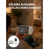 Mey İthalat® Wifi Gerektirmeyen Dijital Şifrelemeli Bebek Monitörü Yeni Nesil