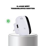 Mey İthalat® WiFi Sinyal Güçlendirici 2.4G Repeater Yüksek Çekim Kapasiteli