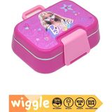 Mey İthalat Wiggle Bento 1030ML Lunchbox Barbie Temalı Lisanslı Tek Katlı 2 Bölmeli Paslanmaz Çelik Sefer Tası Yemek Kutu