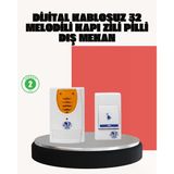 Mey İthalat® Wireless Kapı Zili Pratik Ve Zahmetsiz Günlük Kullanım