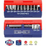 Mey İthalat Workpro WP221062 13 Parça Manyetik Cr-V Vidalama Bits Uç Seti