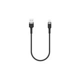 Mey İthalat X-Level XCC8699 X-Sharkmini Usb-A To Lightning Hızlı Şarj ve Data Kablosu 30CM 3A 27W Qc 3.0 Pd Destekli 480 Mbps Veri Aktarım Örgü Hasır Alüminyum Uç Dayanıklı Kısa Şarj Kablosu | XCC8699