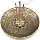 Mey İthalat Xspring Çubuk Tütsülük, 9 Delikli Retro Şık Tütsü Yakıcı Kase, Çıkarılabilir Kül Tutuculu Tütsü Standı, Ev Parfümü Çay Evi Yoga Odası Yatak Odası Için Tütsü Yakıcı