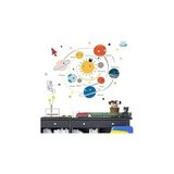 Mey İthalat Xspring Gezegenler Duvar Sticker, Çocuk Duvar Çıkartmaları, Güneş Sistemi Duvar Çıkartmaları, Çıkarılabilir Duvar Çıkartmaları, Uzay Dekorasyon, Erkek Kız Yatak Odası Duvar Dekorasyonu Gezegen Sticker