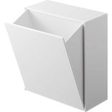 Mey İthalat Yamazaki 5433 Tower Yapışkanlı Kancalı Saklama Kutusu, Beyaz, Abs Reçine, Minimalist, 17 x 8,7~16 x 20 cm