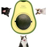 Mey İthalat Yapışkanlı Avokado Catnip Topu, Kedi Nanesi Içeren Kedi Oyuncağı - Çok Renkli