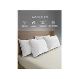 Mey İthalat Yastık Alezi Sıvı Geçirmez %100 4'lü Pamuk Yastık Koruyucu 50X70 cm 4'lü Sıvı Geçirmez Yastık Alezi Tek Ebat 50 x 70 - Renkli