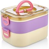 Mey İthalat Yeni Nesil Sefer Tası Lunch Box Beslenmez Kabı Paslanmaz Çelik 1300 ml
