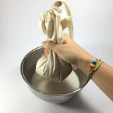 Mey İthalat Yofu Yoga And Food Bitkisel Süt Süzme Kesesi (35X50CM; 30X35CM; 25X25 CM)%100 Ağartılmamış Ham Pamuk Badem Sütü, Fındık Sütü, Yeşil Sebze Suyu Süzme - Organik Pamuk Kese (25X25)