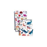 Mey İthalat Yorni Zoo Seaworld Ikili Ekonomik Set Sıvı Geçirmez Alt Açma Örtüsü Bebek Bakım Örtüsü 65X80CM Büyük Boy Polyester Askılı Çok Amaçlı