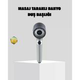 Mey İthalat® Yüksek Basınçlı Masajlı Duş Başlığı Su Tasarruflu
