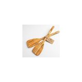 Mey İthalat Zeytin Ağacı Spatula 2'li Set – Ince ve Hafif – Omlet, Krep, Krep ve Hafif Tavada Kızartmak Için Mükemmel – Yapışmaz Tavalar Için Güvenli