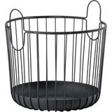 Mey İthalat Zone Denmark Inu Sepet, Metal, Siyah, 30 cm
